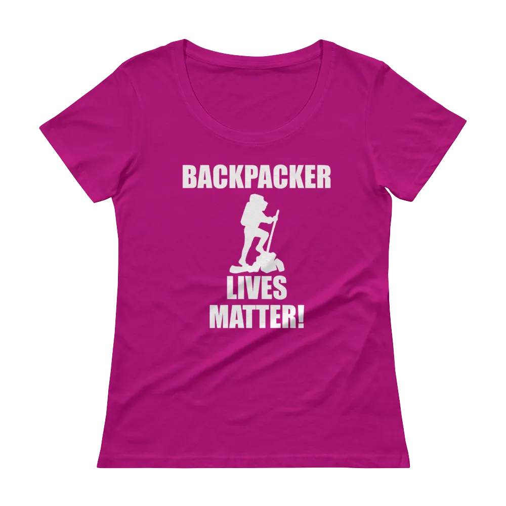 Backpacker Lives Matter! Ladies' Scoopneck T-Shirt