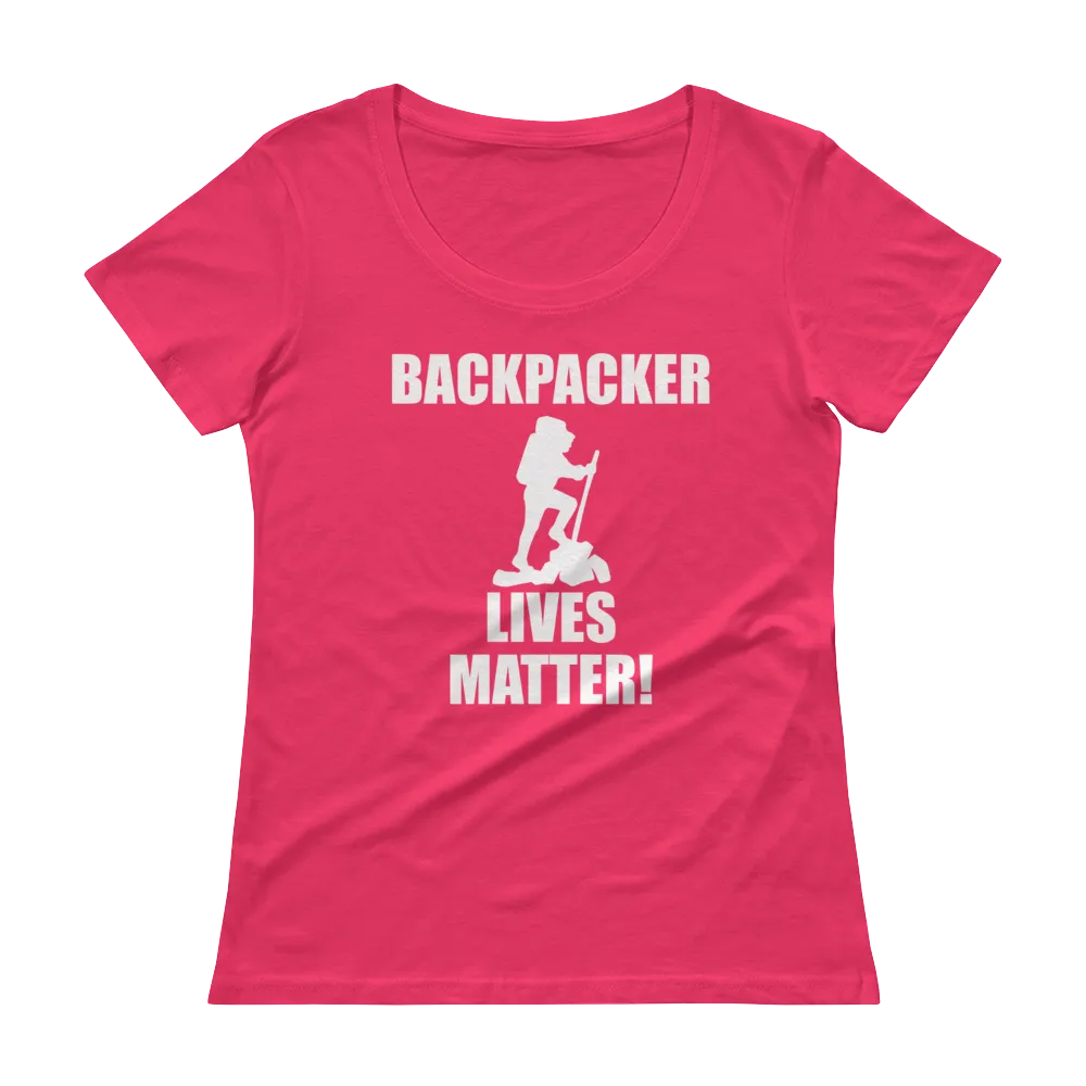 Backpacker Lives Matter! Ladies' Scoopneck T-Shirt