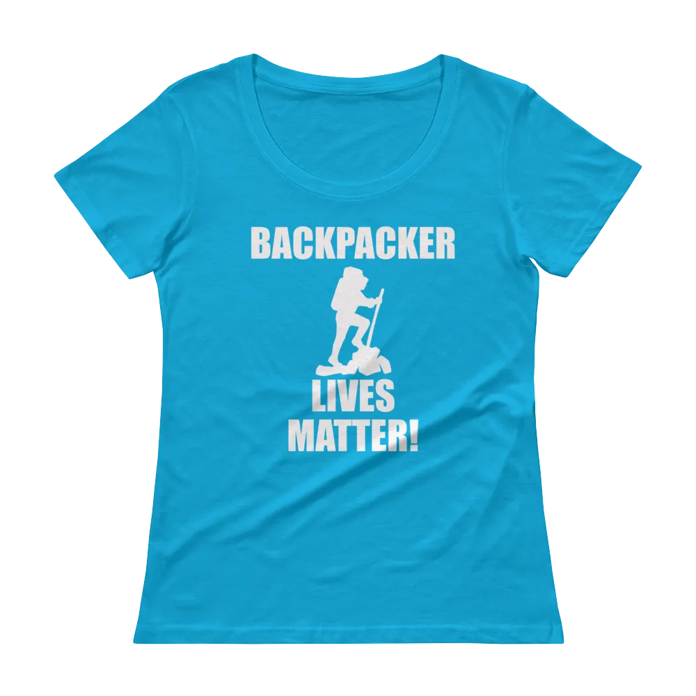 Backpacker Lives Matter! Ladies' Scoopneck T-Shirt