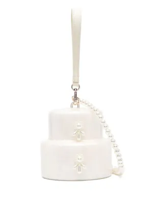 BEADED SPRINKLE CAKE PEARL CROSSBODY BAG