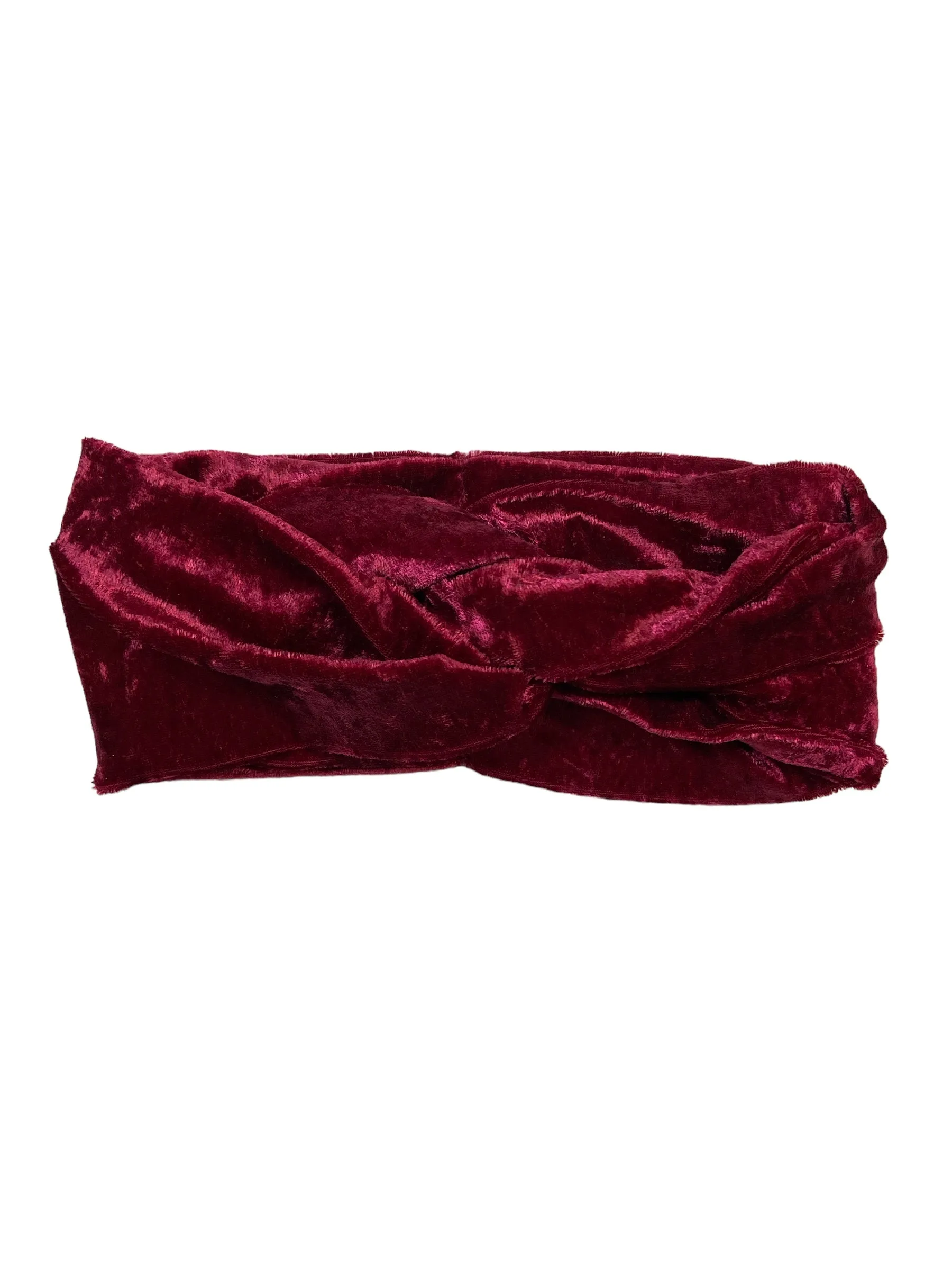 Burgandy Velvet Twist Knot Headband I The Enchanted Magnolia
