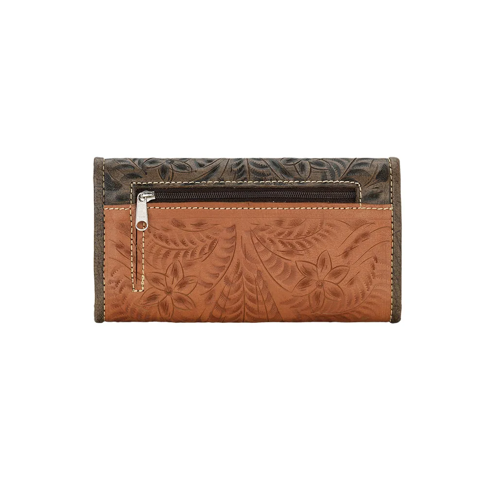 Desert Wildflower Ladies' Tri-Fold Wallet