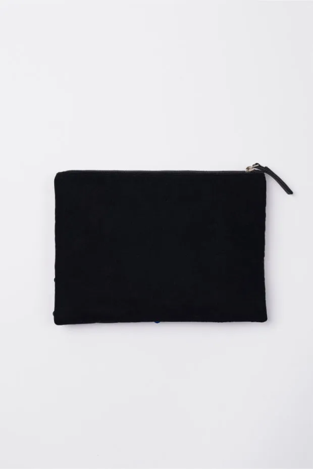 Disco Blue Sequin Pouch
