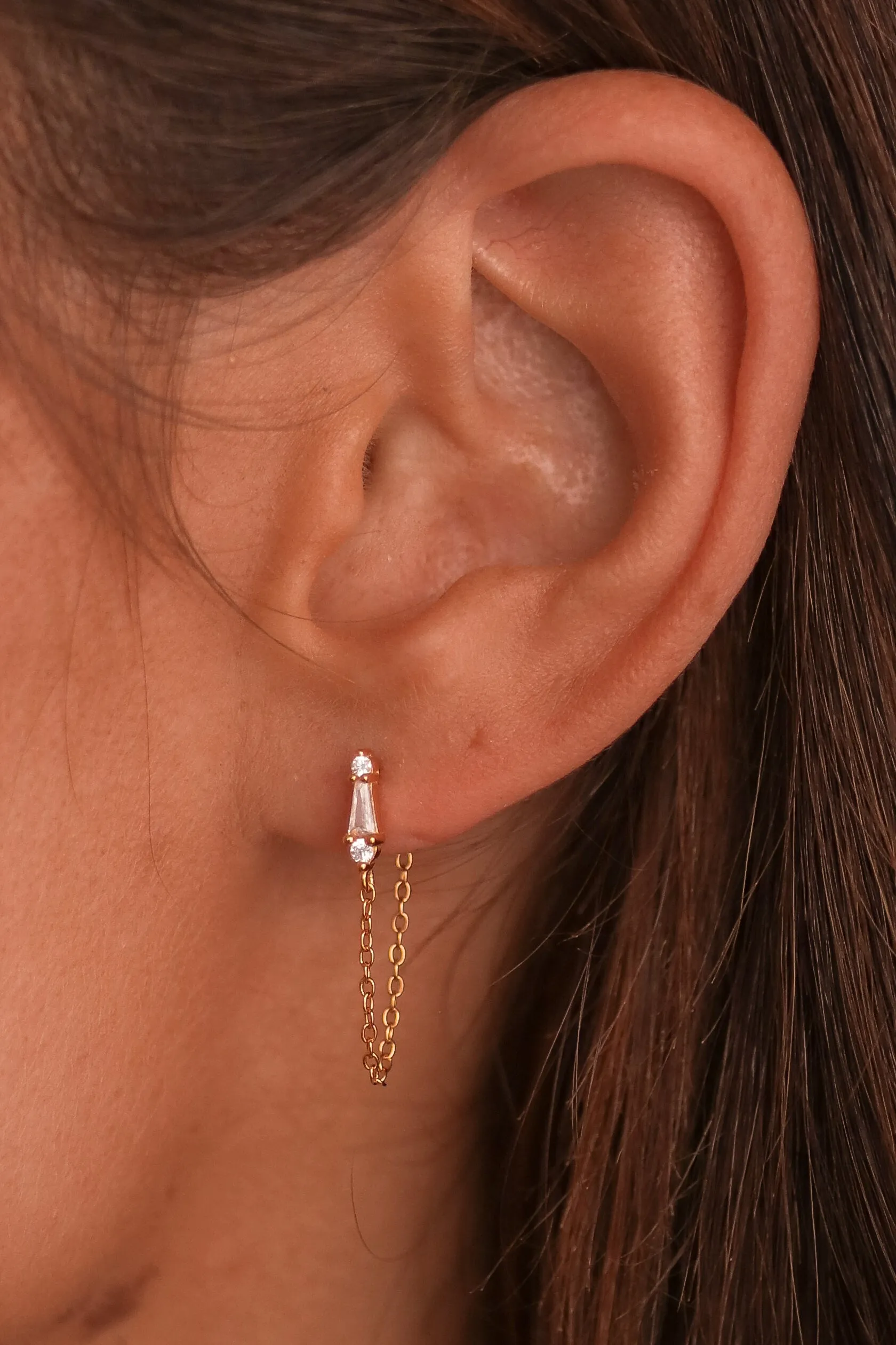 Emaline - Sterling Silver Stud Earrings