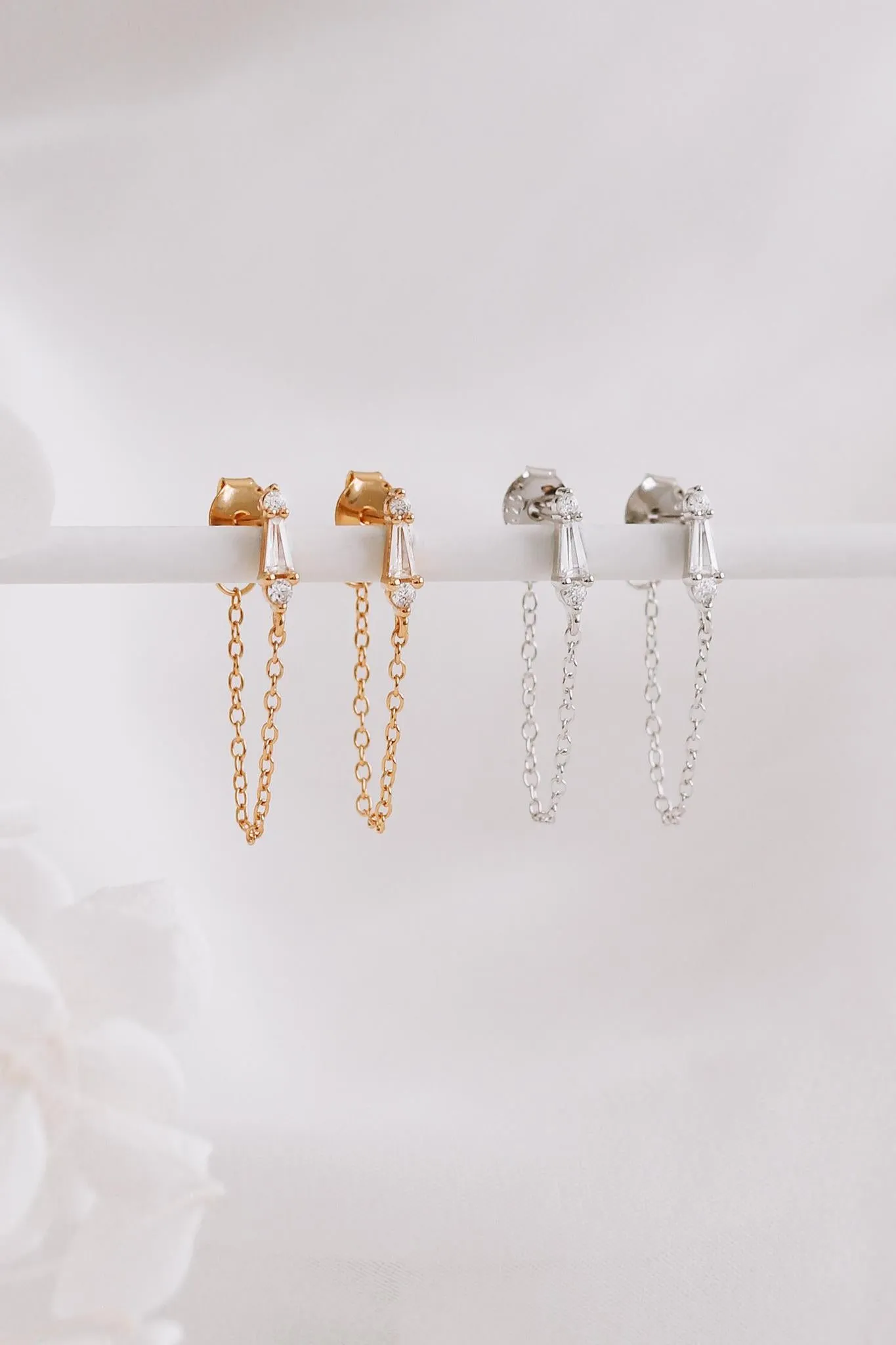 Emaline - Sterling Silver Stud Earrings