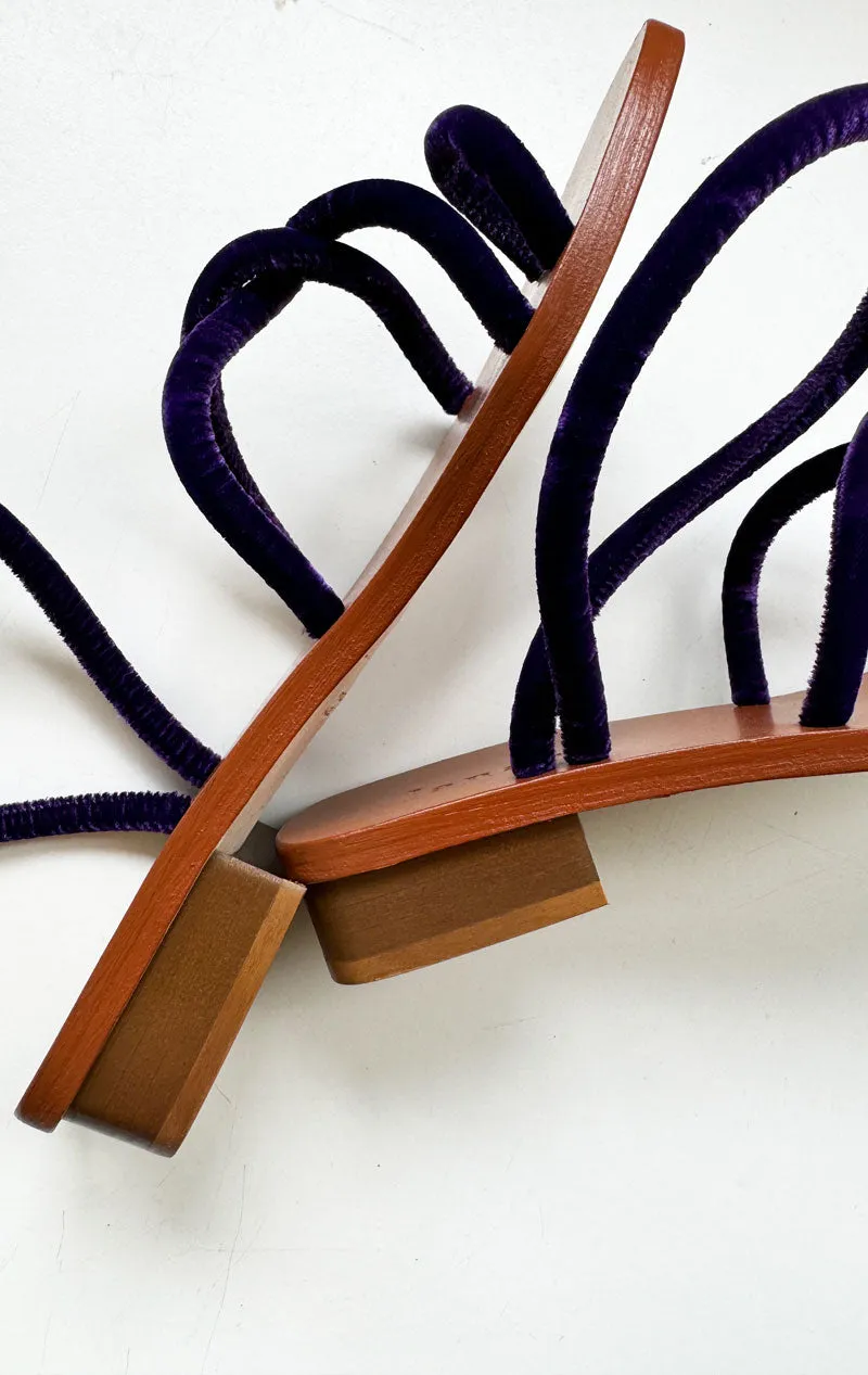 Lanapo Violet Velvet Sandal-FINAL SALE
