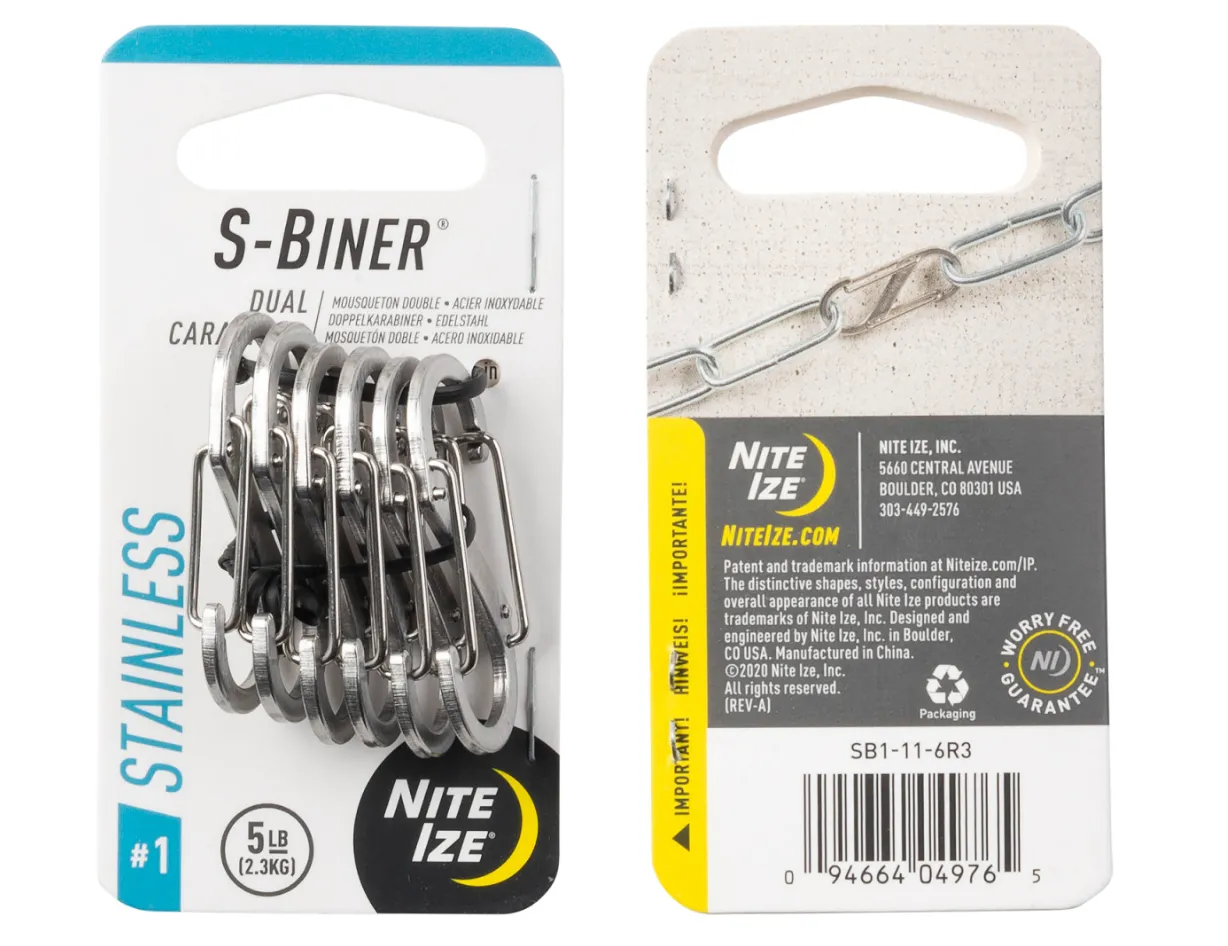 Nite Ize S-Biner Carabiner 6-Pack Assorted #1