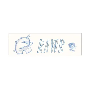 Rawr Canvas Bookmark