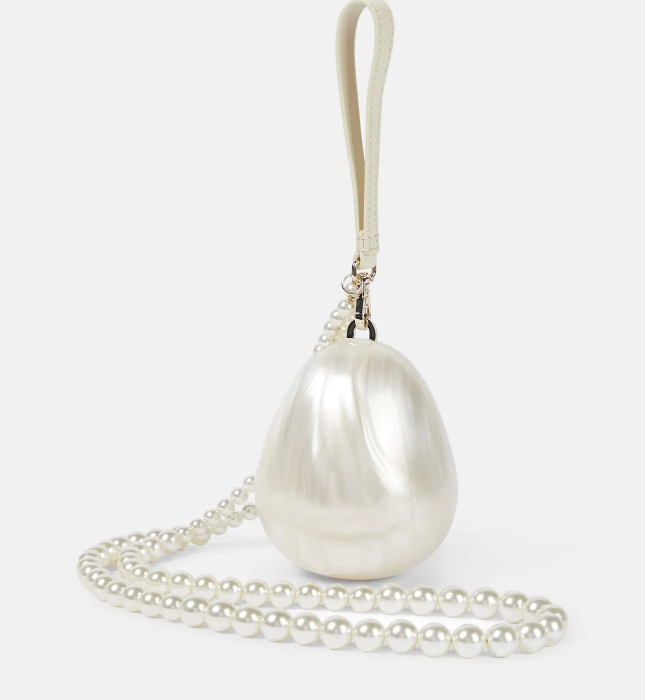Simone Rocha | egg leather- trimmed clutch
