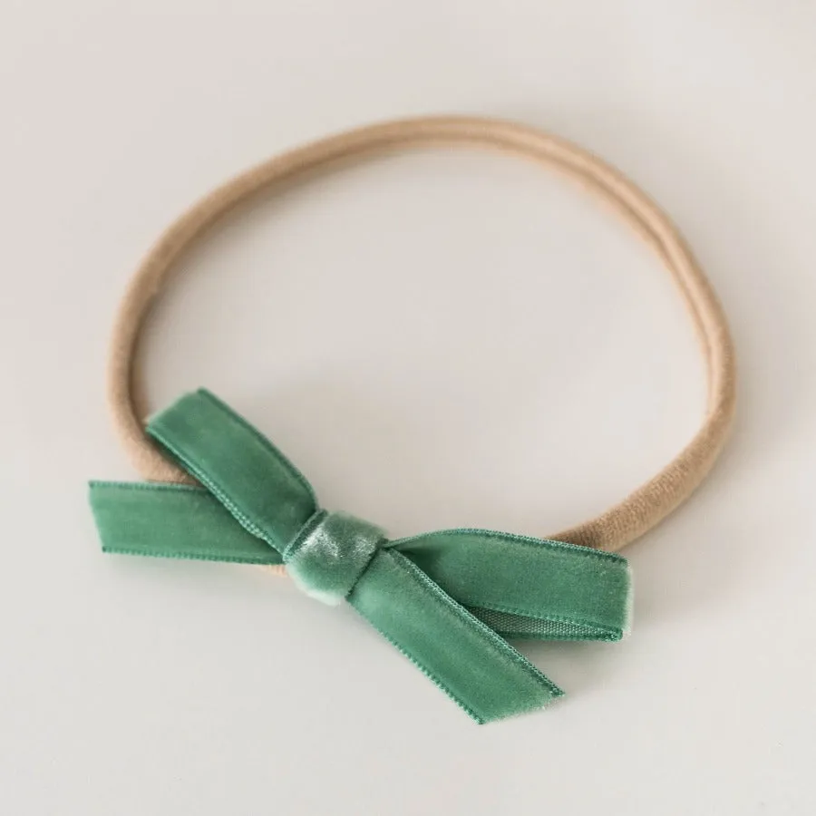 Snuggle Hunny Velvet Petite Bow