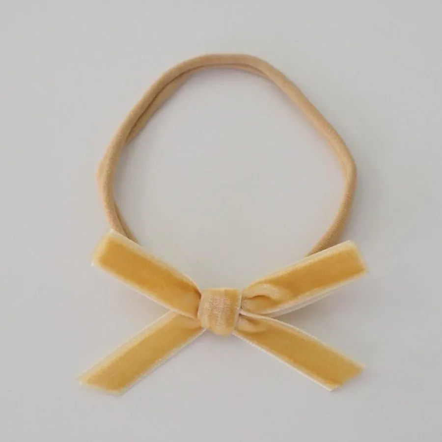 Snuggle Hunny Velvet Petite Bow