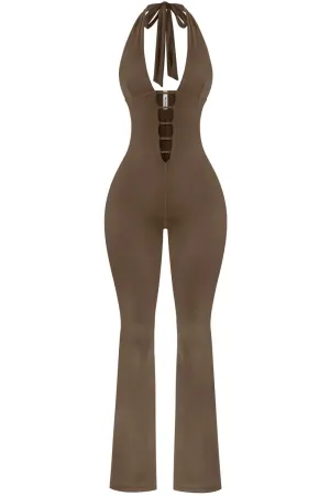 Social Climbing Jumpsuit Brown