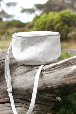 Trixie Handbag Silver Snake