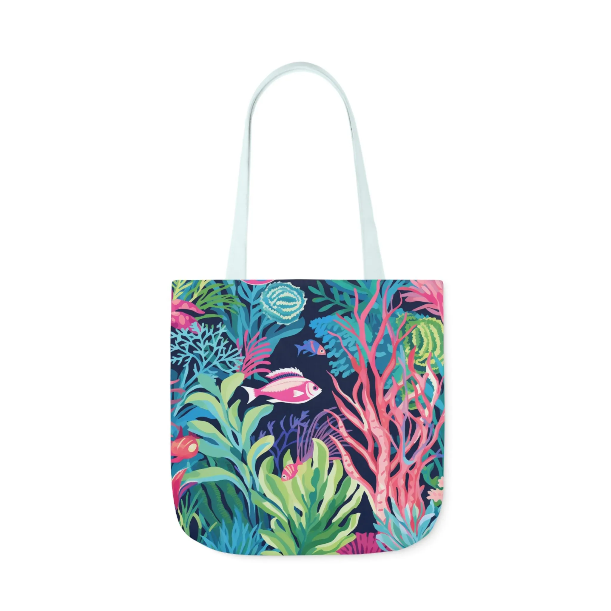 Tropical Reef Tote Bag  18x18 Colorful Ocean Design