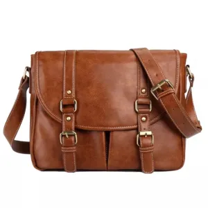 West Louis Brand Leather Briefcase