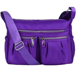 Women Casual Multi Pockets Waterproof Shoulder Bag