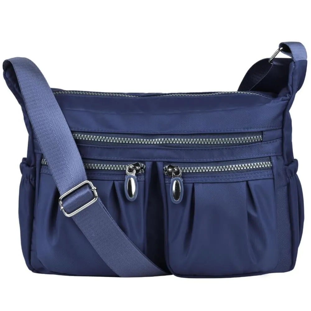 Women Casual Multi Pockets Waterproof Shoulder Bag